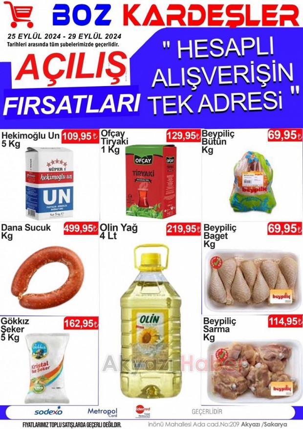 Boz Kardeşler'den Muhteşem Açılış Fırsatları!