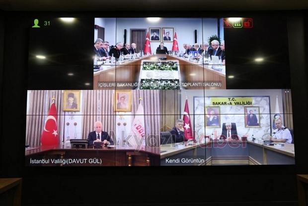 Vali Rahmi Doğan güvenlik toplantısına katıldı