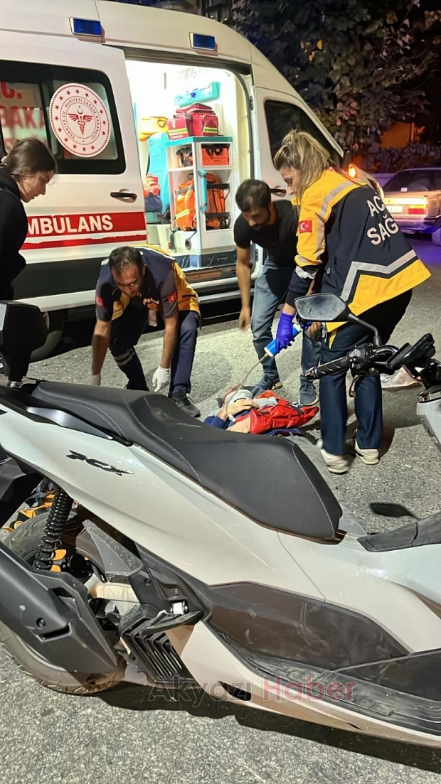 Otomobil ile motosiklet çarpıştı: 1 yaralı