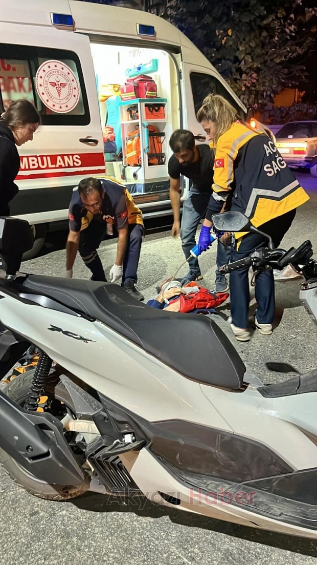 Otomobil ile motosiklet çarpıştı: 1 yaralı