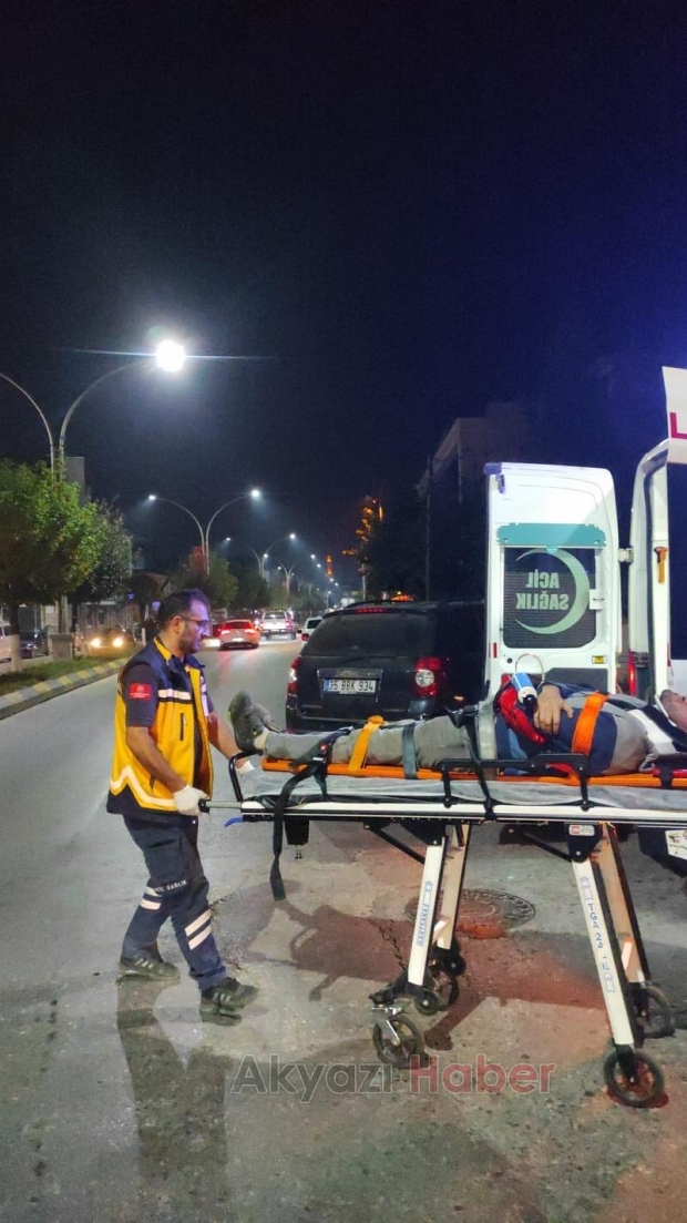 Otomobil ile motosiklet çarpıştı: 1 yaralı