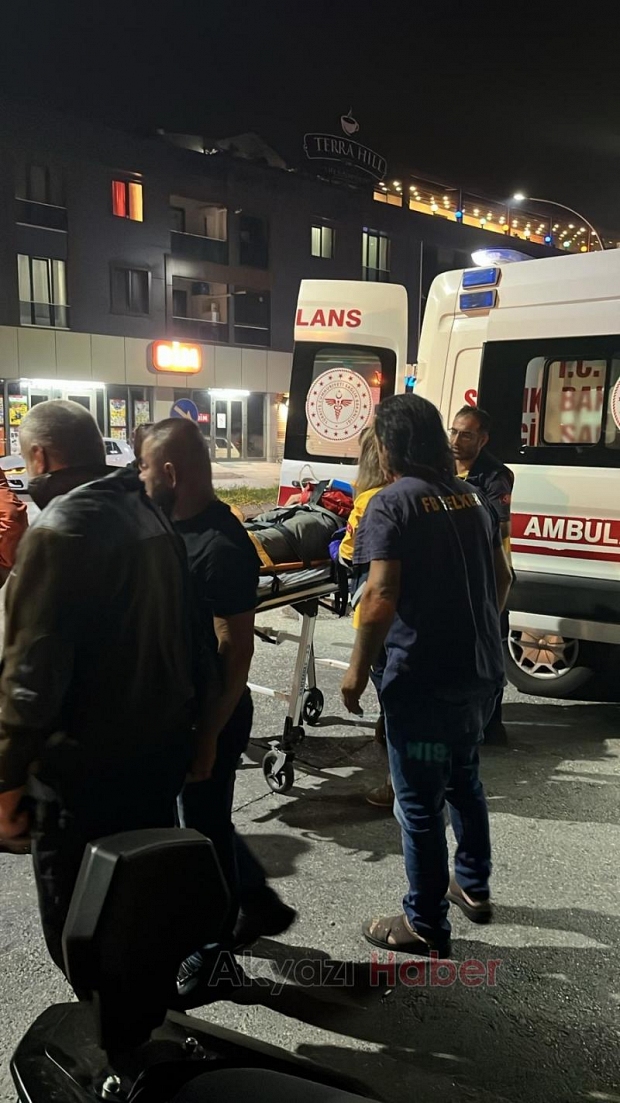 Otomobil ile motosiklet çarpıştı: 1 yaralı