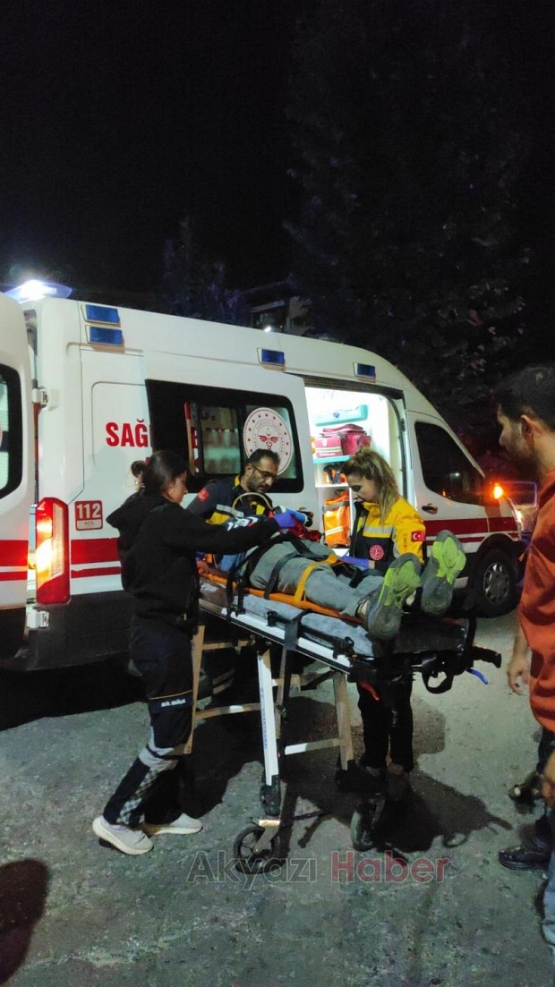 Otomobil ile motosiklet çarpıştı: 1 yaralı