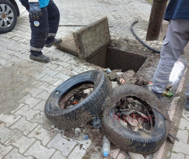 Yağmursuyu hattından çıkanlar şok etti
