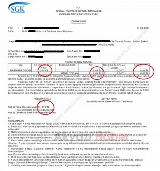 SGK, 1 kuruşluk borç için haciz gönderdi: Vedat Işıkhan işlemi yapan ismi görevden aldı