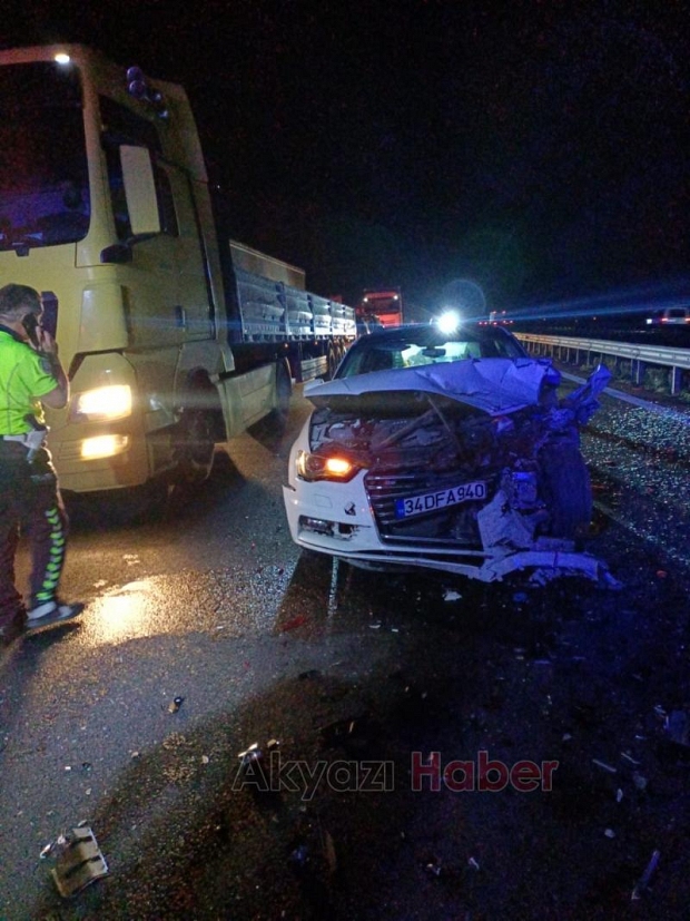 TEM'de zincirleme kaza: 4 yaralı
