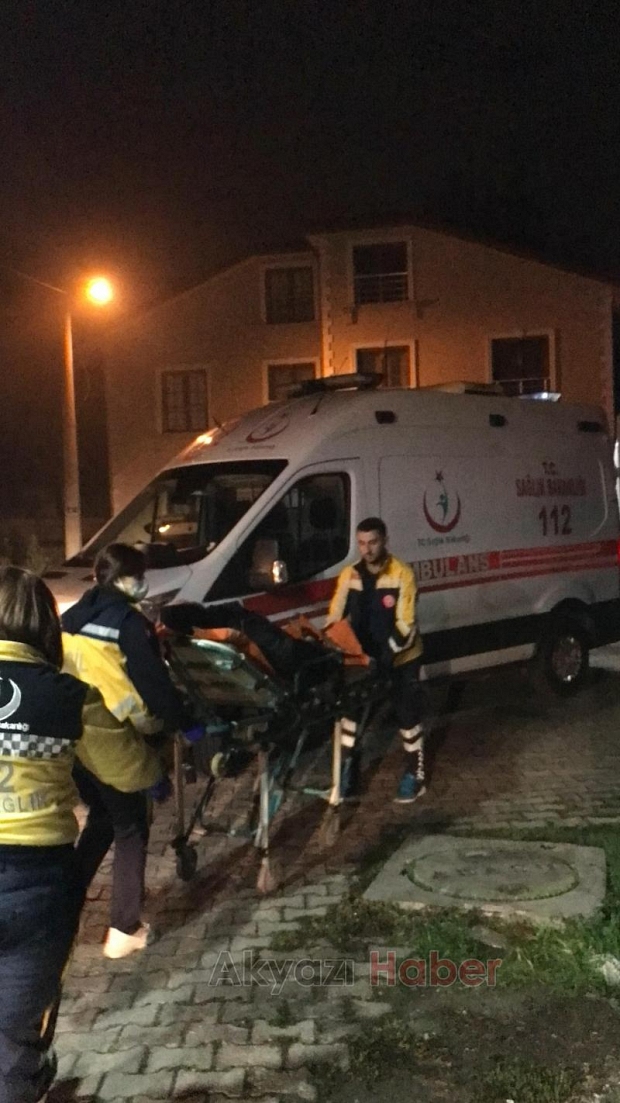 Evde yangın bir kişi hastaneye kaldırıldı