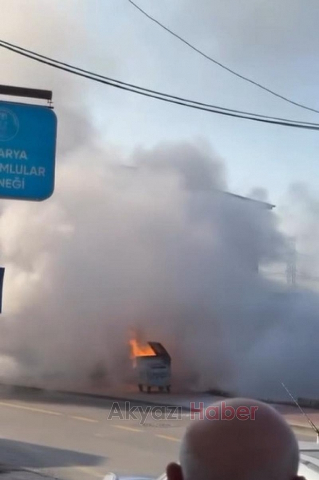 Maltepe'de doğalgaz hattı alev aldı