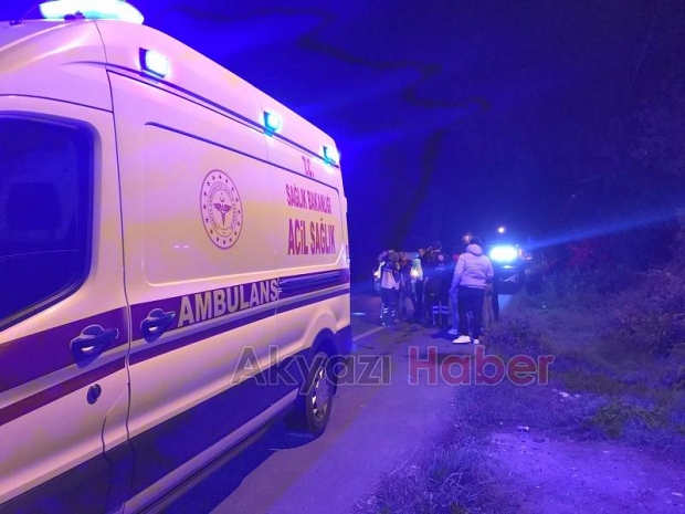 Alkollü motosikletli kaza yaptı