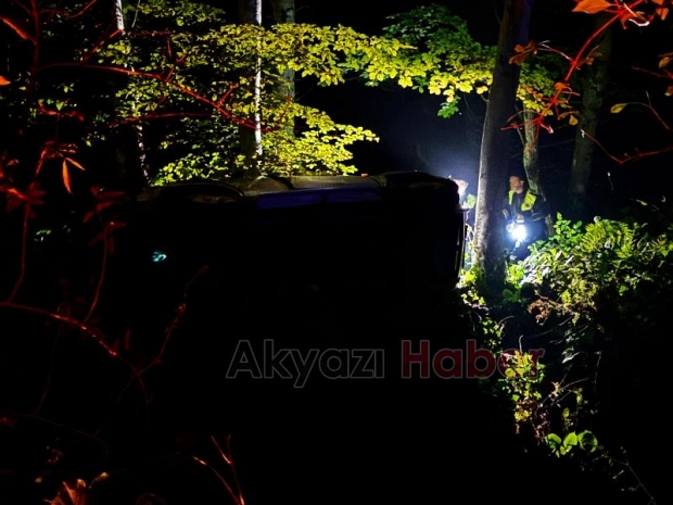 Yayla yolunda otomobil şarampole yuvarlandı: 2 yaralı