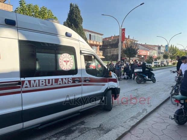 Kamyonet ile motosiklet çarpıştı: 2 yaralı
