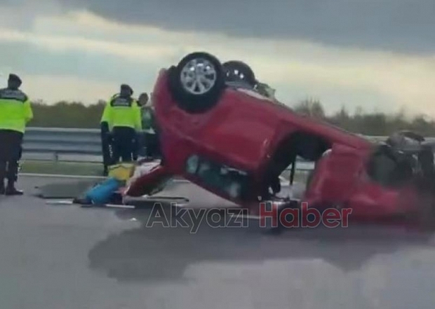 Takla atan otomobilde yaralanmıştı, hayatını kaybetti