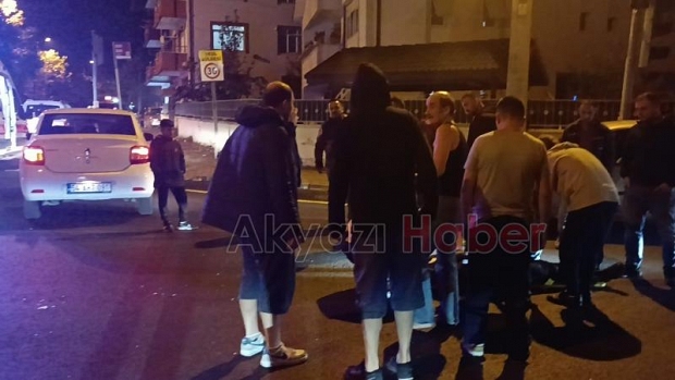 Feci kaza: Moto kurye ağır yaralı