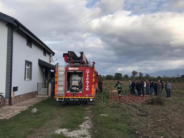 Odunluktaki kalorifer kazanı patladı