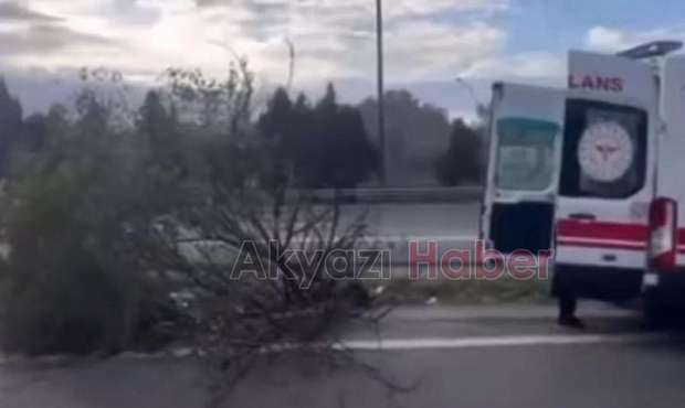 Otoyolda otomobil takla attı: 1 yaralı