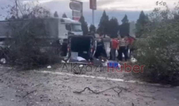 Otoyolda otomobil takla attı: 1 yaralı
