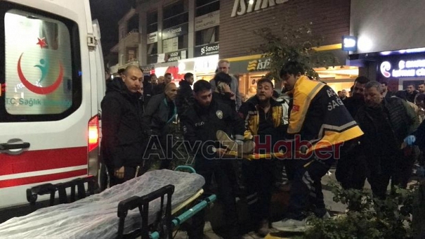 Bisikletlinin çarptığı yaşlı adam yaralandı