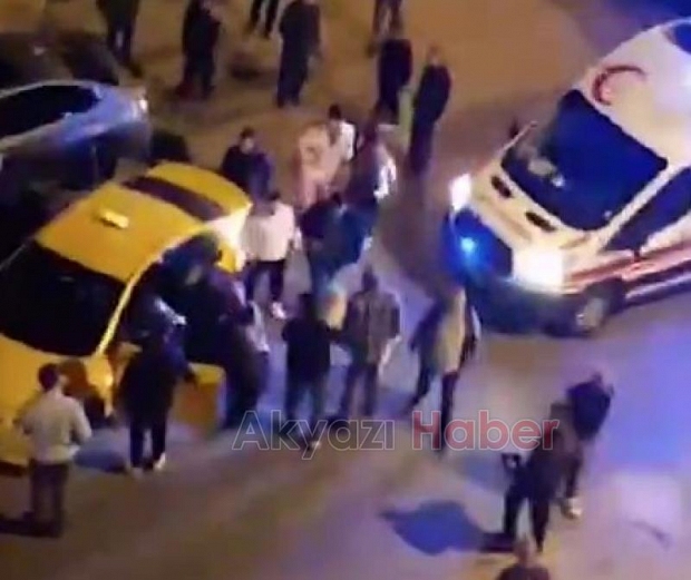 Erenler de kaza sonrası kavga çıktı