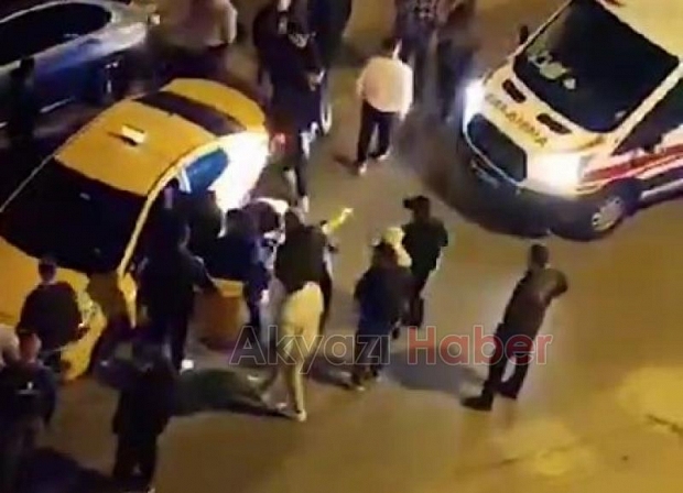 Erenler de kaza sonrası kavga çıktı