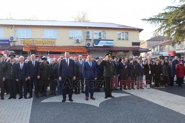 Akyazı da Büyük Önder Atatürk törenle anıldı