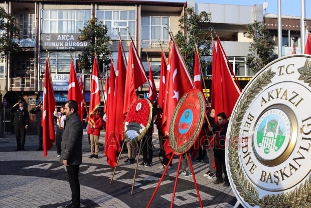 Akyazı da Büyük Önder Atatürk törenle anıldı