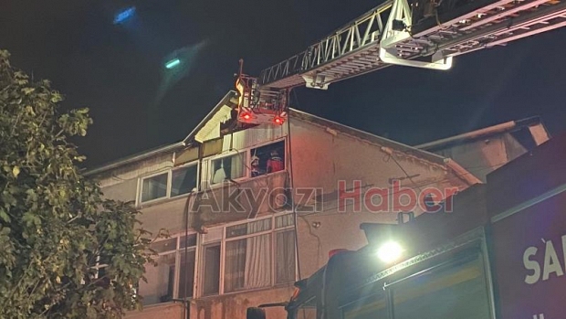 Hendek'te yangın