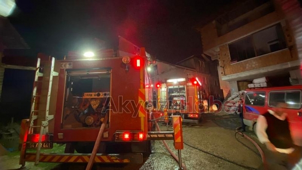 Hendek'te yangın