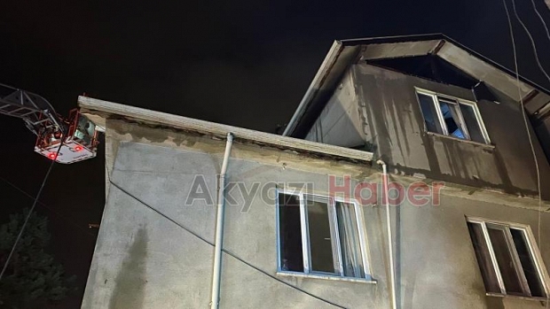 Hendek'te yangın