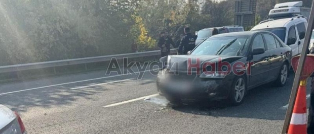 TEM'de 7 araçlı kaza: 4 yaralı
