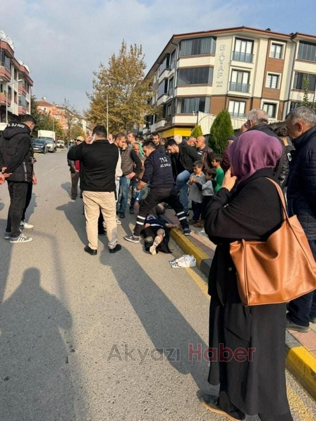 İki kişinin yaralandığı kaza kamerada