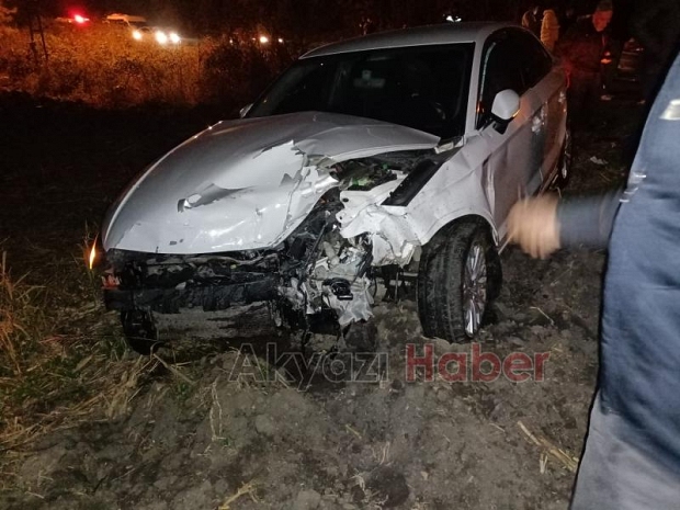 Ormanköy yolunda kaza 2 yaralı