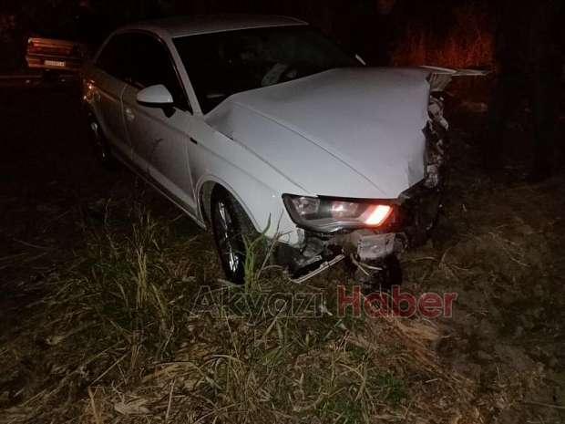 Ormanköy yolunda kaza 2 yaralı