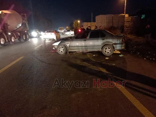 Ormanköy yolunda kaza 2 yaralı