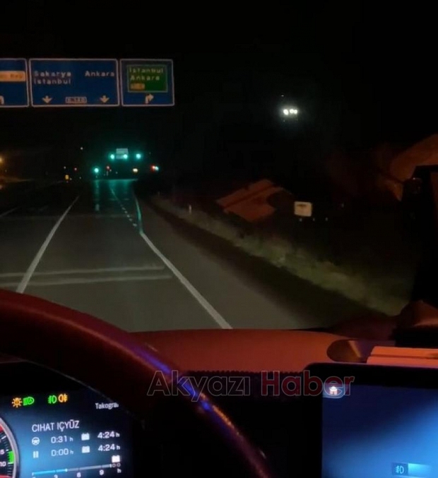 TEM Akyazı girişleri bir hafta süreyle trafiğe kapatıldı