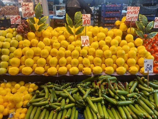 Akyazı pazarında sebze meyve fiyatları
