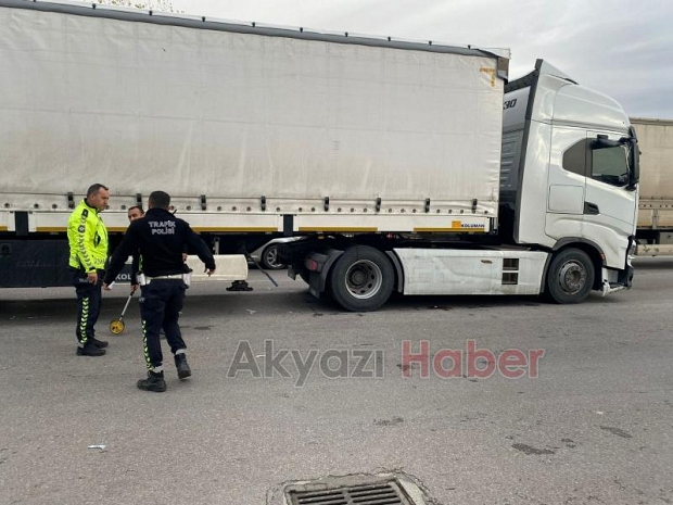 Tırın çarptığı kadın hayatını kaybetti
