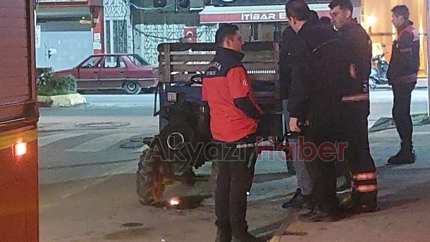 Tamir için yaktığı ateş ekipleri alarma geçirdi