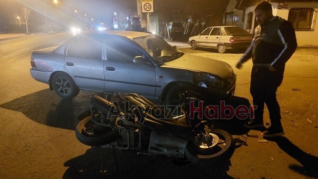 Ada Caddesinde kaza 1 yaralı