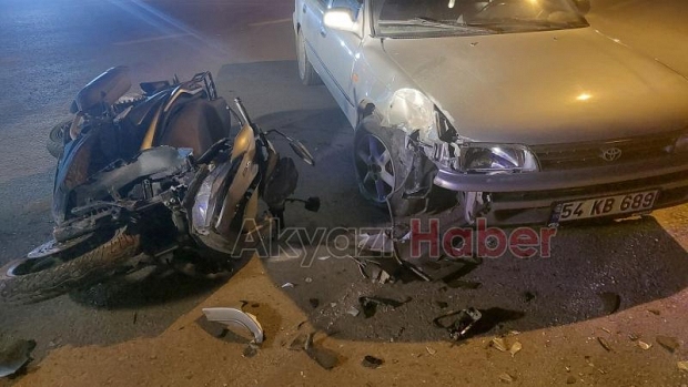 Ada Caddesinde kaza 1 yaralı