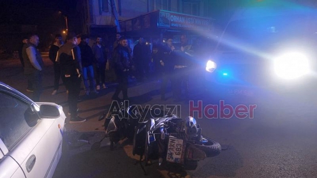 Ada Caddesinde kaza 1 yaralı