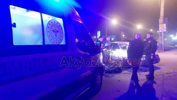 Ada Caddesinde kaza 1 yaralı