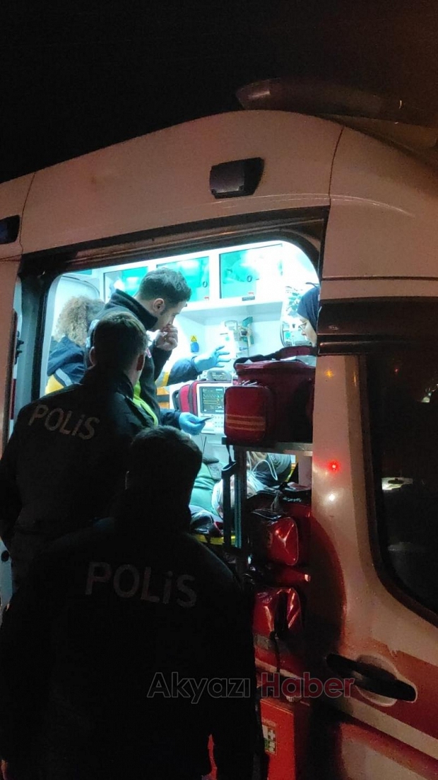 Ada Caddesi nde kaza 1 yaralı