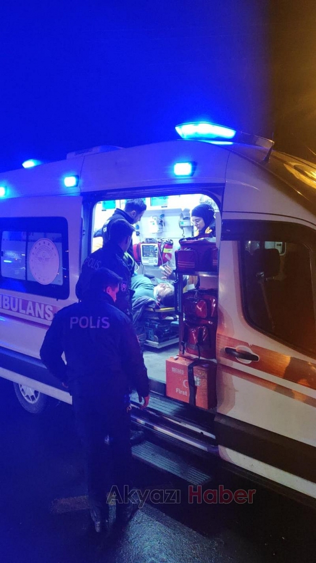 Ada Caddesi nde kaza 1 yaralı