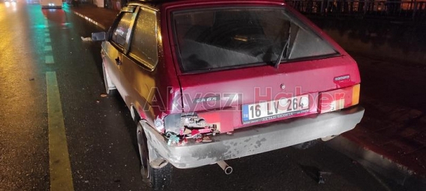 Ada Caddesi nde kaza 1 yaralı