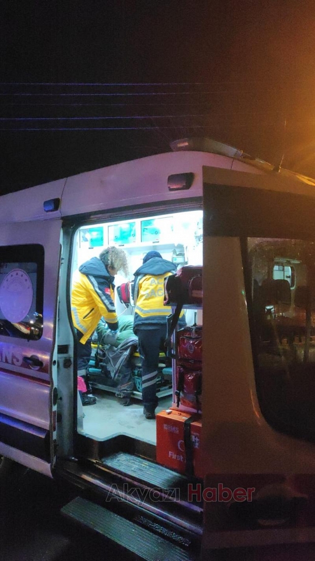 Ada Caddesi nde kaza 1 yaralı