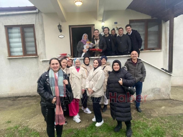 Kanser tedavisi gören mesai arkadaşlarına destek verdiler