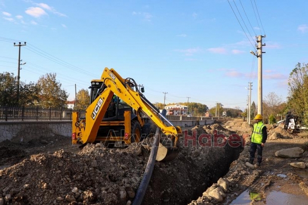 Karacasu Caddesi’nde altyapı tamam