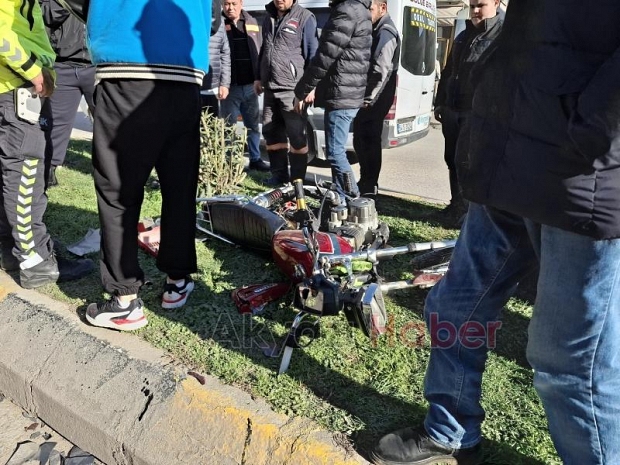 Dur ihtarına uymadı kaza yaptı 