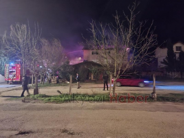 Akyazı'da ev alevlere teslim oldu