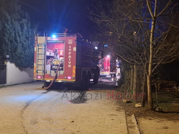 Akyazı'da ev alevlere teslim oldu